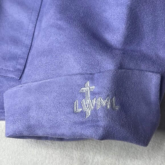 Gabrielle Rohde-Royce Womens Lavender Zip-Up Jacket Size L Lightweight Soft Fini - Picture 14 of 15